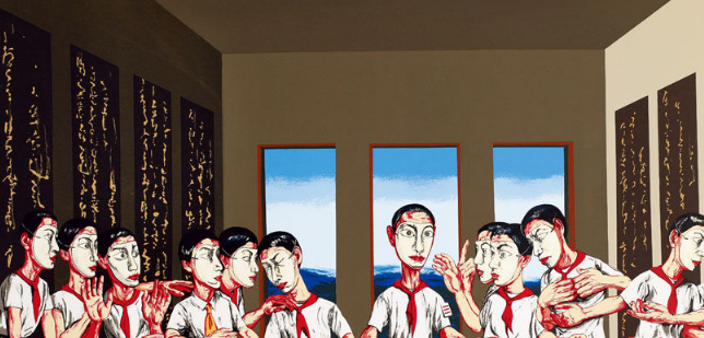 曾梵志画小学生,没灵气但能卖1亿,改画"上班族"只卖了1800万_革命