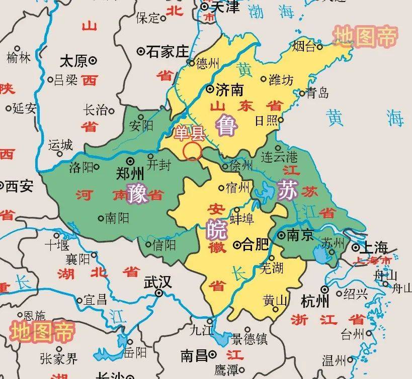 单县政区图最新版图片