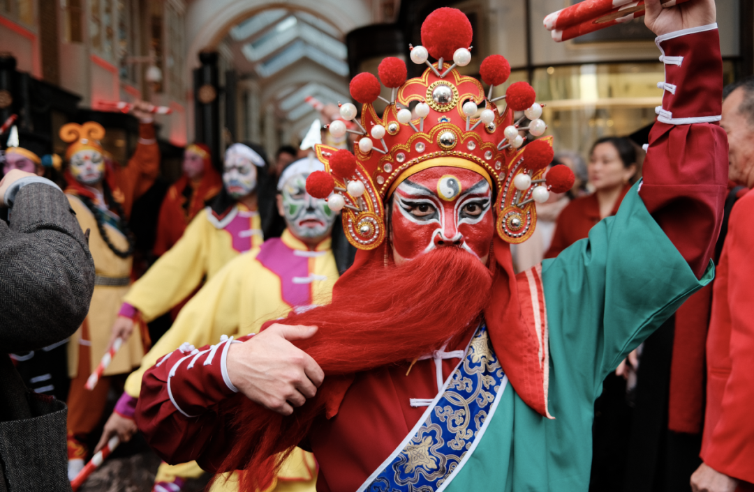 龙年火爆英国的普宁英歌舞回顾,首场伯灵顿拱廊大有来头_arcade_精彩