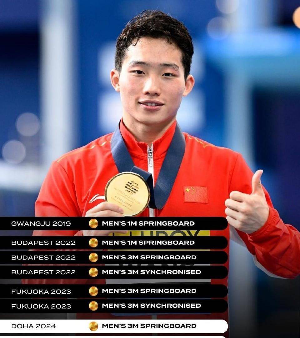 男双3米板跳水:王宗源/龙道一男子10米台跳水:杨昊,曹缘这是我们跳水