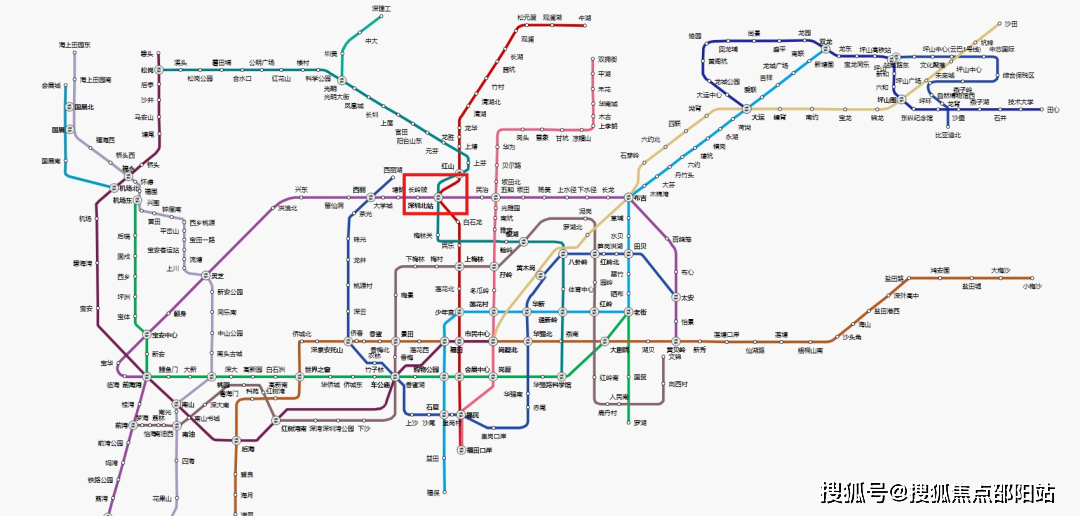 深业上城地铁路线图片