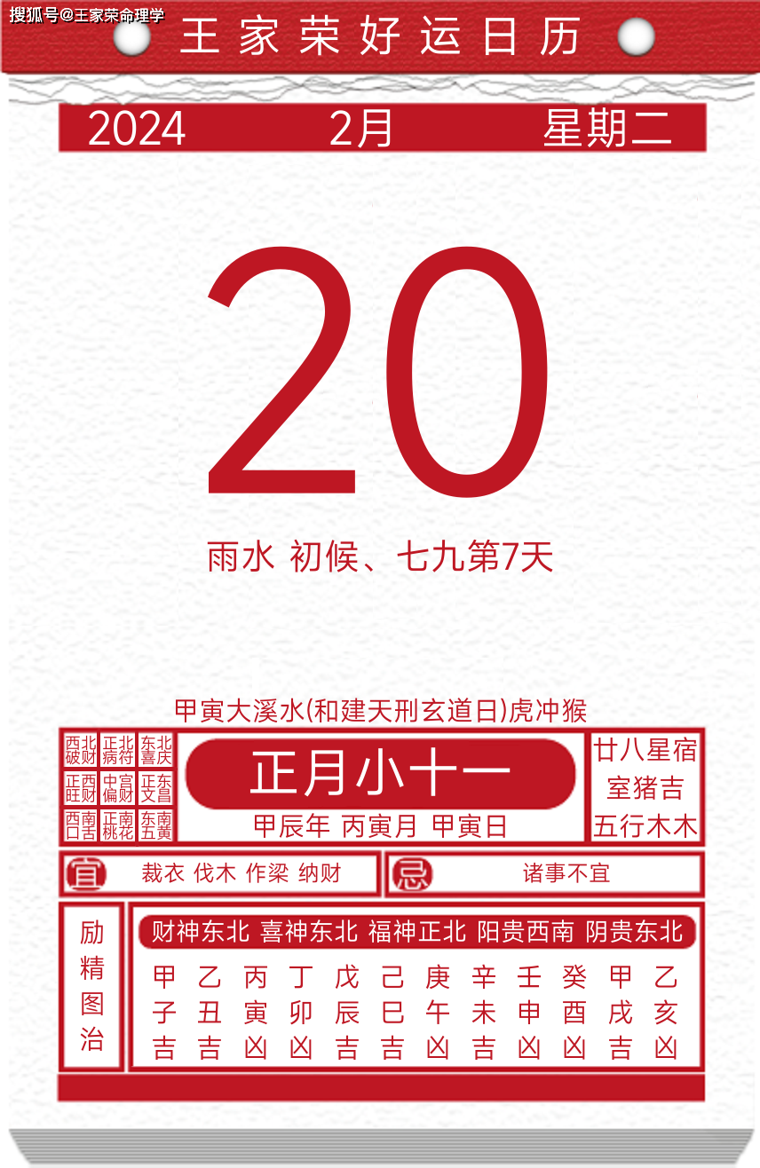 今日黄历运势吉日2024年2月20日_东北_祭祀_覃恩