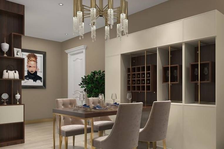 进门见餐厅装饰效果图 让年夜饭更有味道_空间_设计_显得