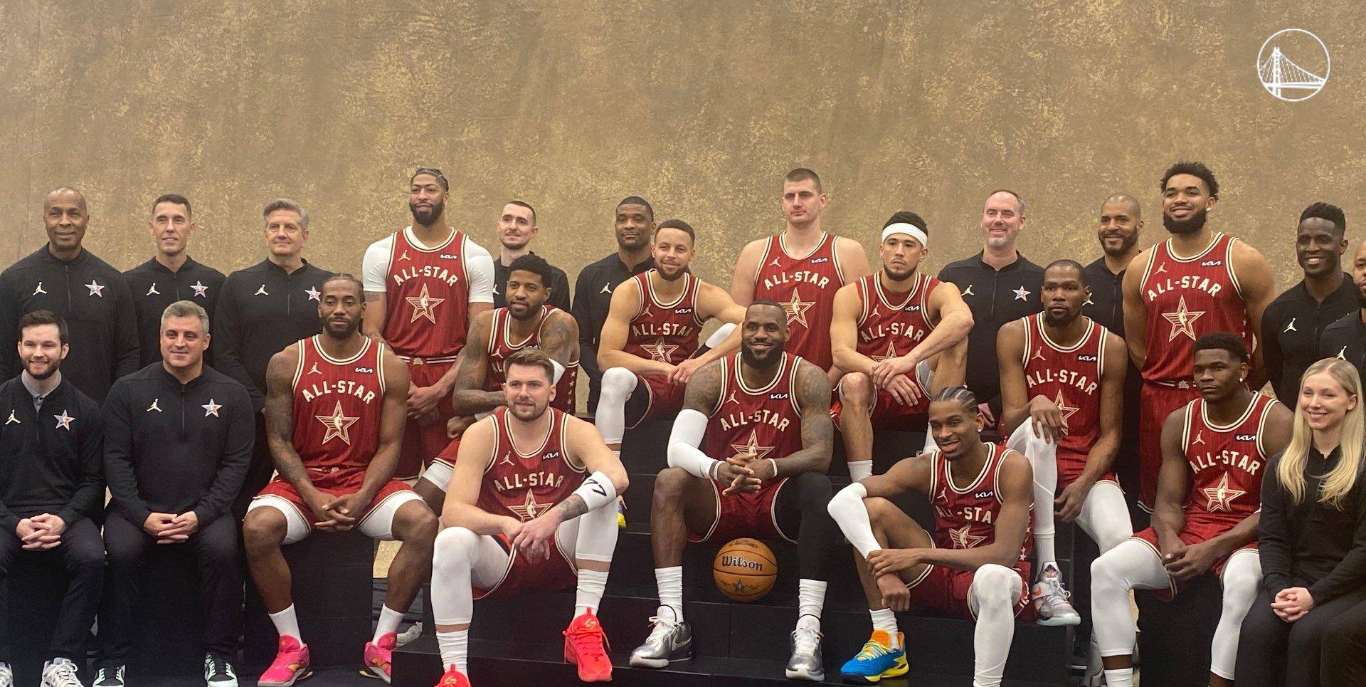 揭秘全明星幕后:詹皇字母c位库里大笑 约基奇偷袭卢卡 王鹤棣圆梦