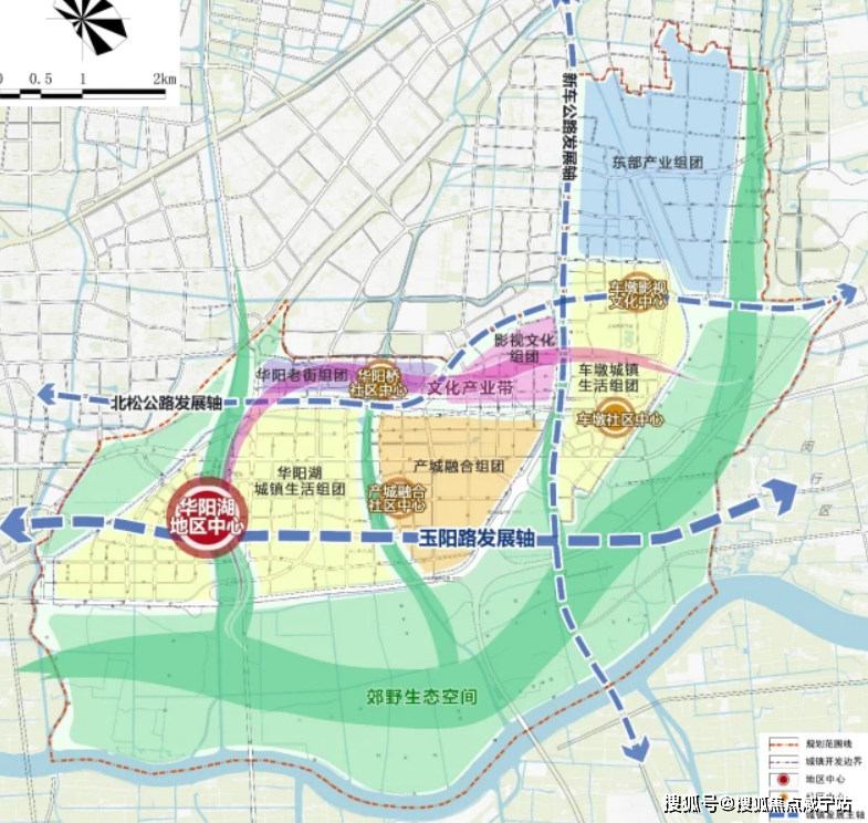 华阳湖地区单元规划,来源《松江区车墩镇国土空间总体规划(2019-2035)