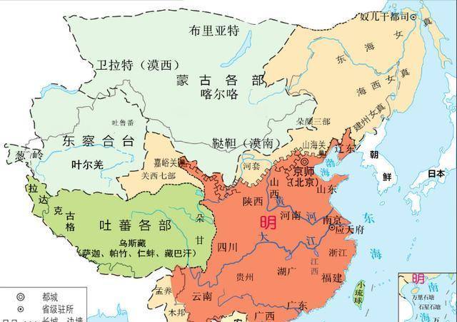 秦朝时期中国地图图片