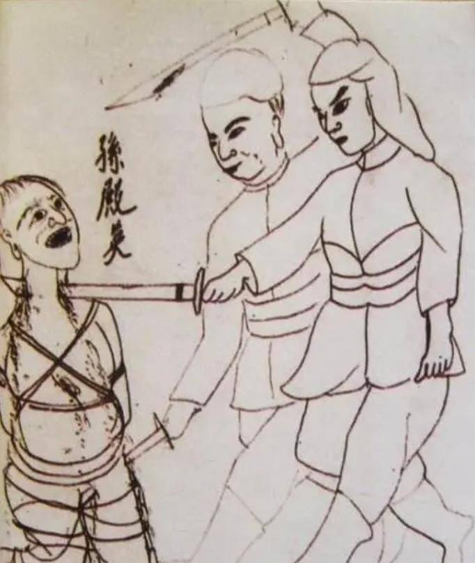 溥仪心中气恼,提笔画下了一张《杀孙殿英图》,却仍然难消心头之恨.