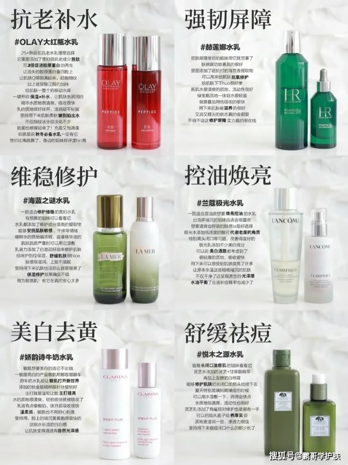 从平价到大牌一些盲选的水乳套装,喜欢一起来了解一下这6套水乳_肌肤