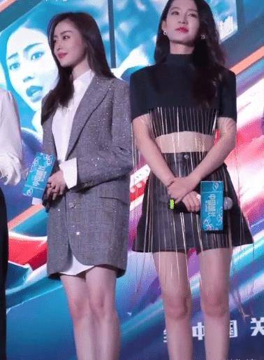 原创张天爱和李沁姐妹俩同框,腿精遇上"腰精",现场的男生有眼福了