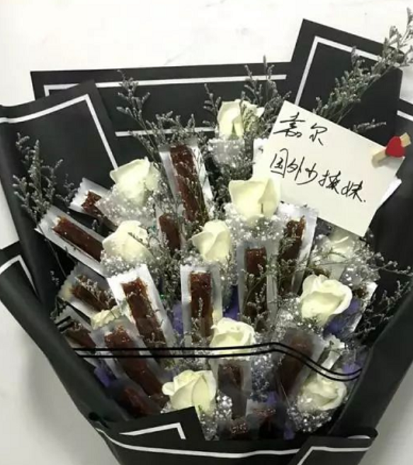 车厘子花束小菜一碟,王嘉尔同款最诱人!_水果_礼物_巧克力