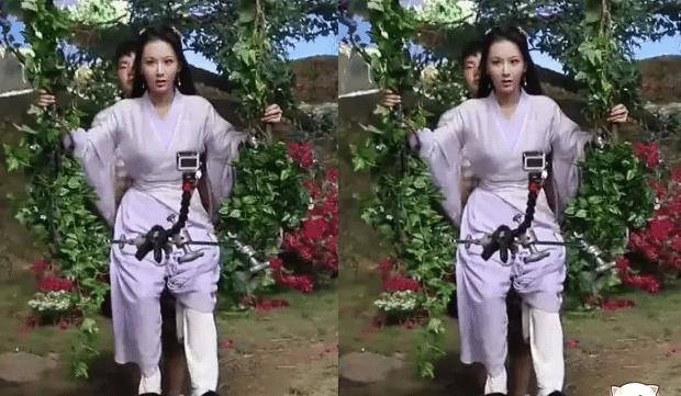 杨紫在《香蜜》的荡秋千是咋拍出来的?看到幕后花絮,笑到胃疼!
