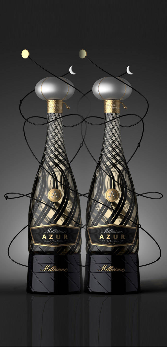 现代时尚奢华黑金白酒包装设计 北京白酒包装设计_标签_低度酒_作品