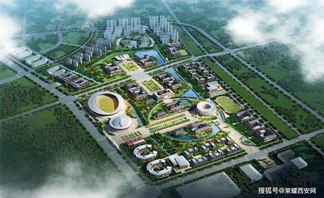 西安理工大学科学城规划效果图2020年,西安理工大学铜川校区已经列入