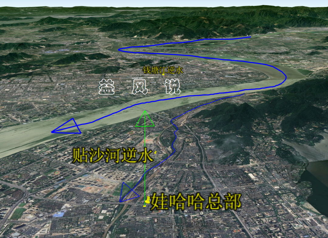 这种双逆水上堂的风水格局,是能催发巨富的,而且时间越长发富越大.