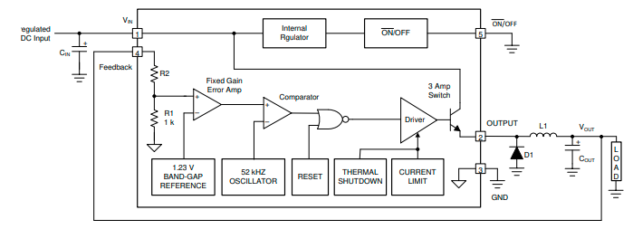 0/lm2576sx-adj稳压器中文资料规格书产品手册pdf文档引脚图