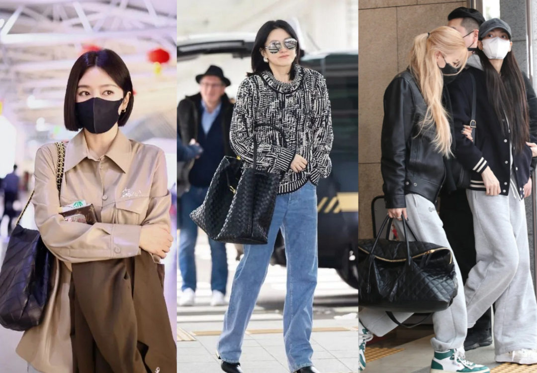 王菲机场背火longchamp包,"松弛感"拉满!