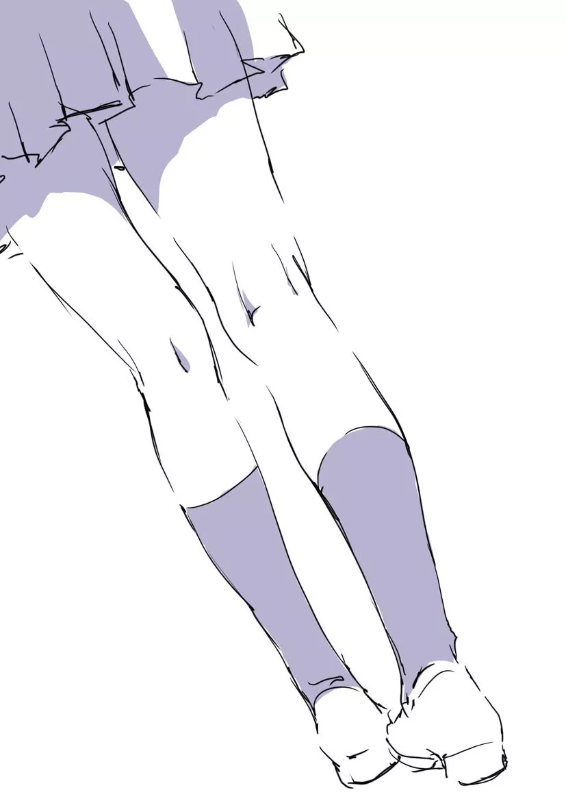 给你一学就会的腿部绘制技巧!_形状_肌肉_大腿