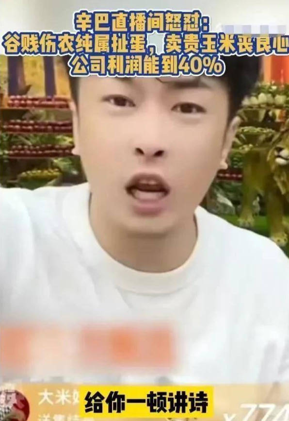 辛巴怒怼董宇辉:玉米6元一根,公司获暴利,回应说"谷贱伤农"_价格_直播