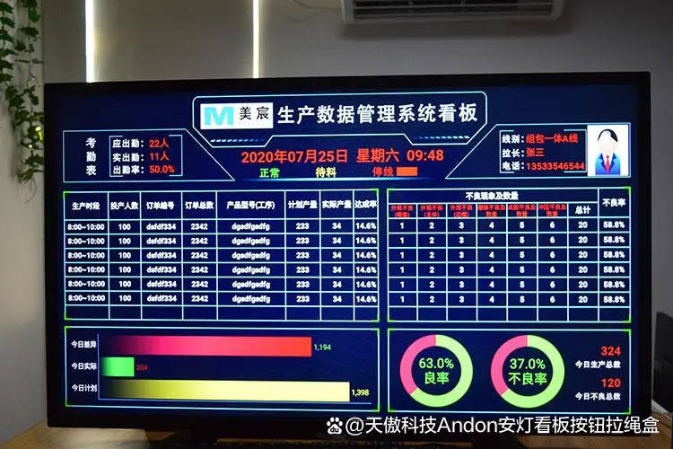 暗灯andon生产管理系统助您实现高效生产