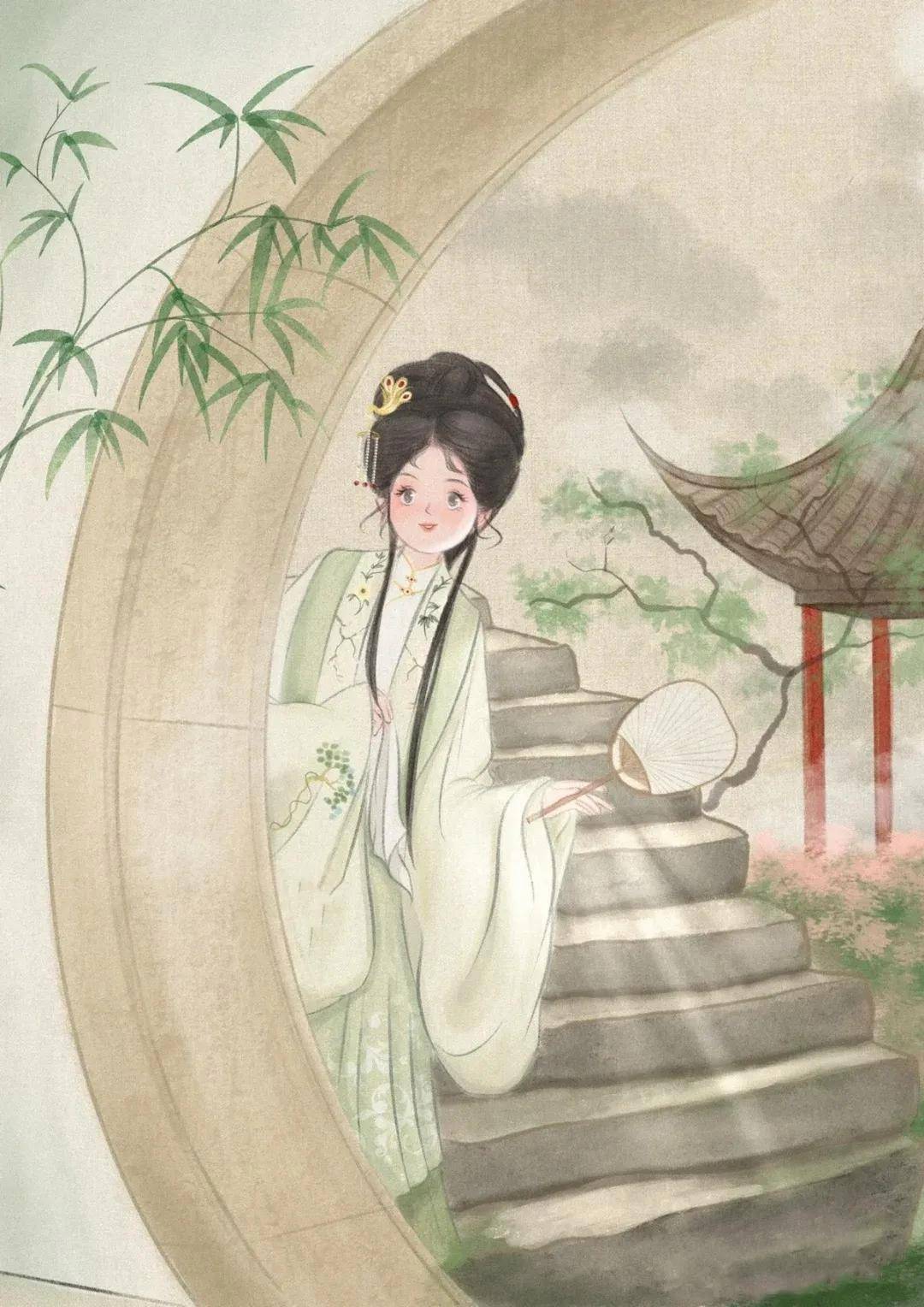 民间游戏"荡秋千",7首诗词,谁在秋千,笑里轻轻语