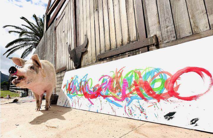 絵画 タイトル「猪」 絵画 タイトル「猪」 Yahoo!オークション