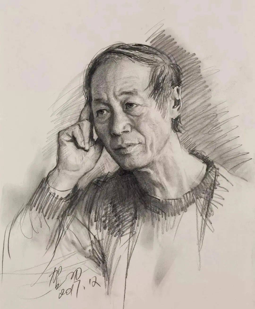 美院附中集训:中央美院教授贺羽素描作品欣赏