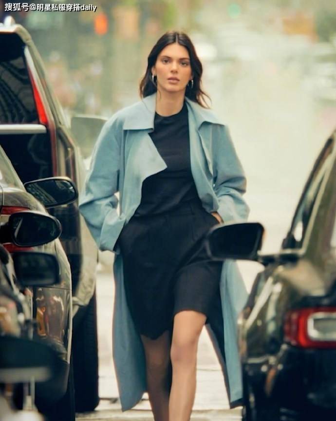 原创肯豆示范风衣和飞行夹克2种穿搭卡戴珊家族日常穿搭佼佼者真会穿