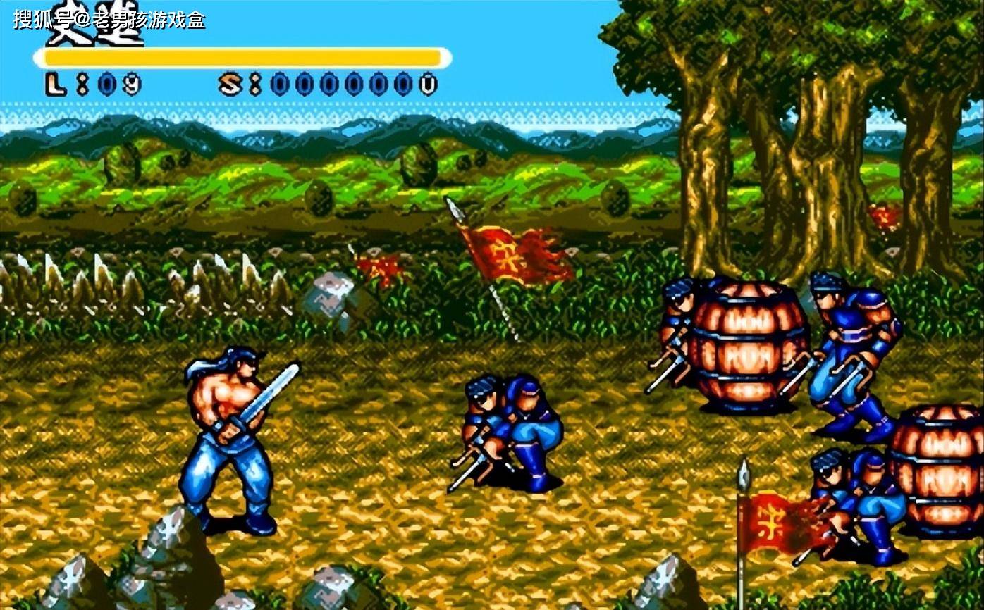 md水浒风云传,山寨了无数街机名作的缝合怪游戏,竟然还有点好玩_圆桌