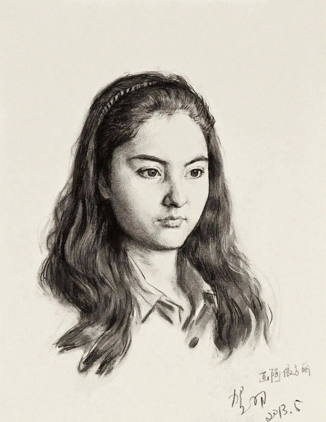 美院附中集训中央美院教授贺羽素描作品欣赏