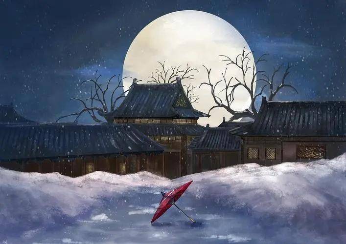 5首诗词,陶醉于明月深情款款,共度良宵_李白_月光_朋友