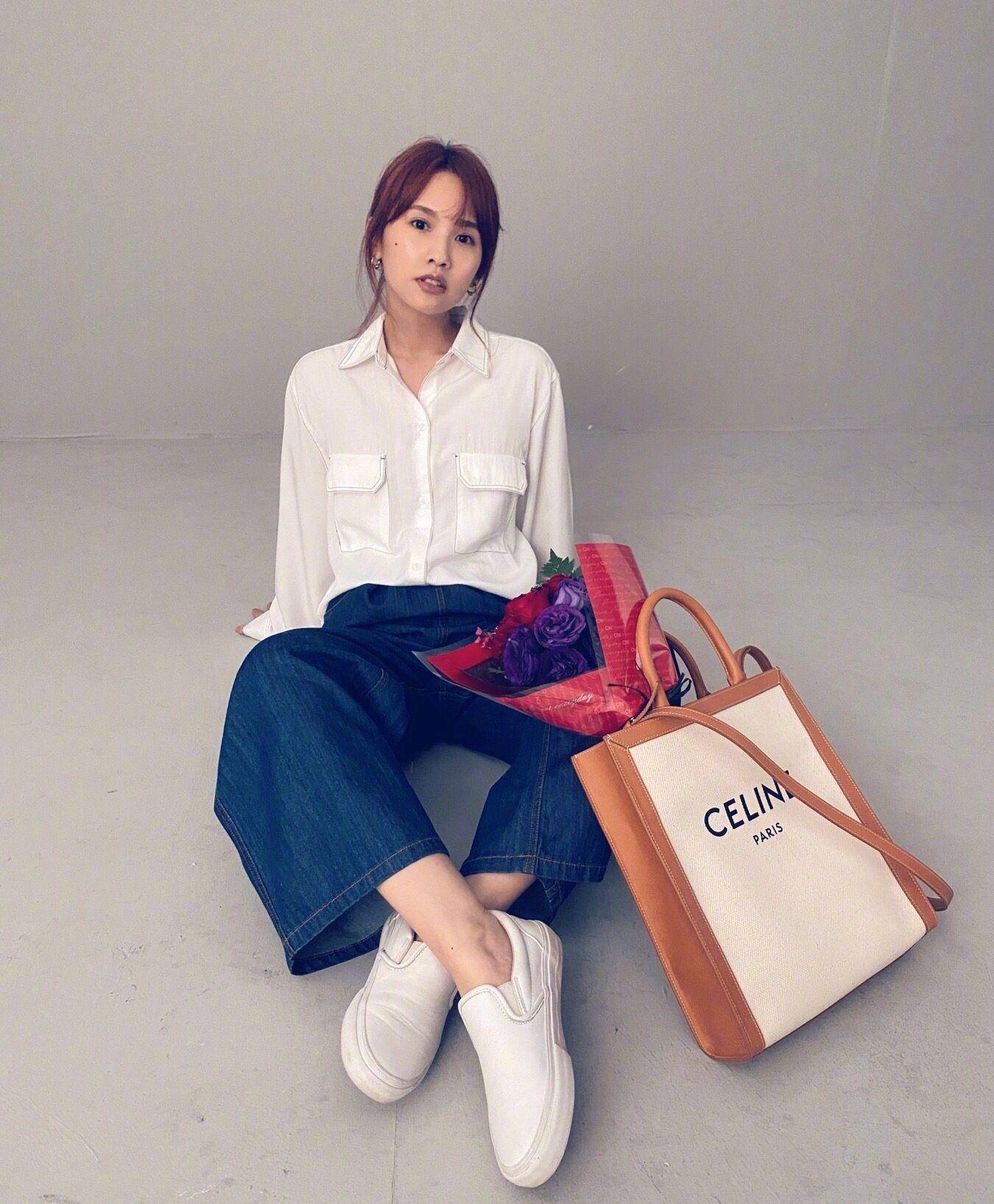 夏天来咯,杨丞琳穿搭,值得解析,借鉴!_衬衫_白色_风格