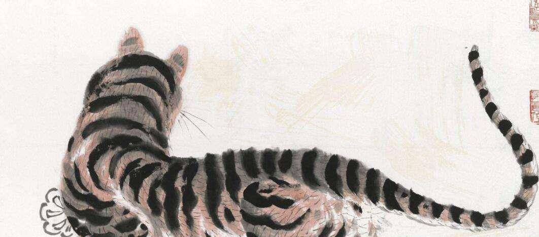 看来,在写实派处于领先地位的冷军,换到了国画领域,与齐白石