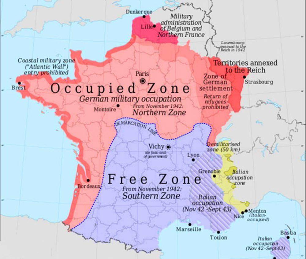 维希法国虽然是德国的傀儡,但还是代表法国的.