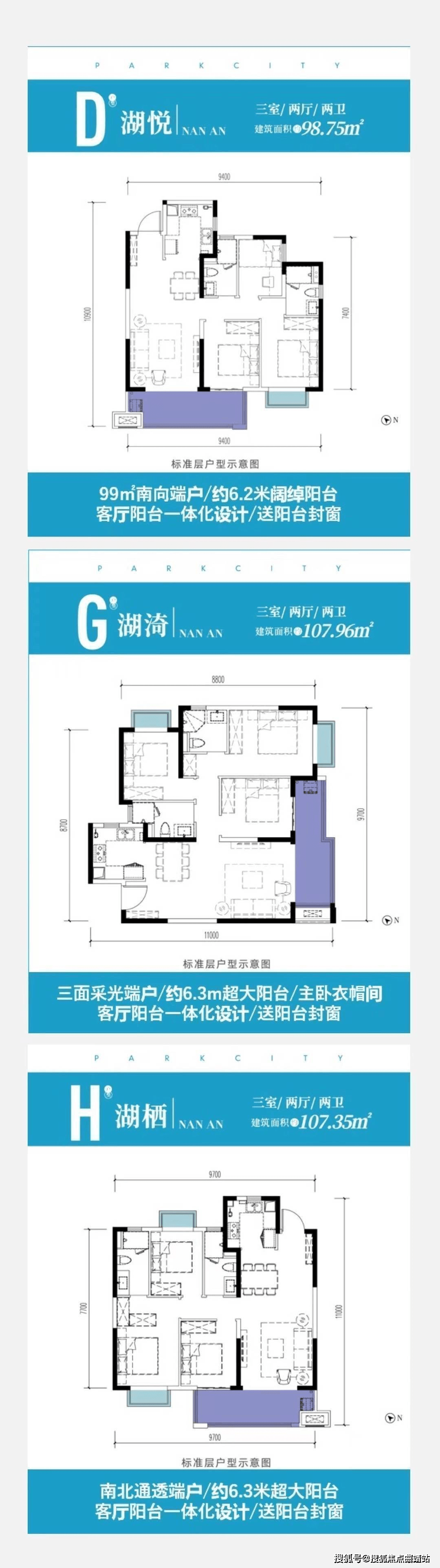 大华公园荟合院户型图图片