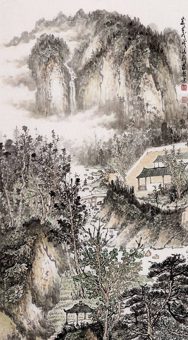 张利新_山水画_作品