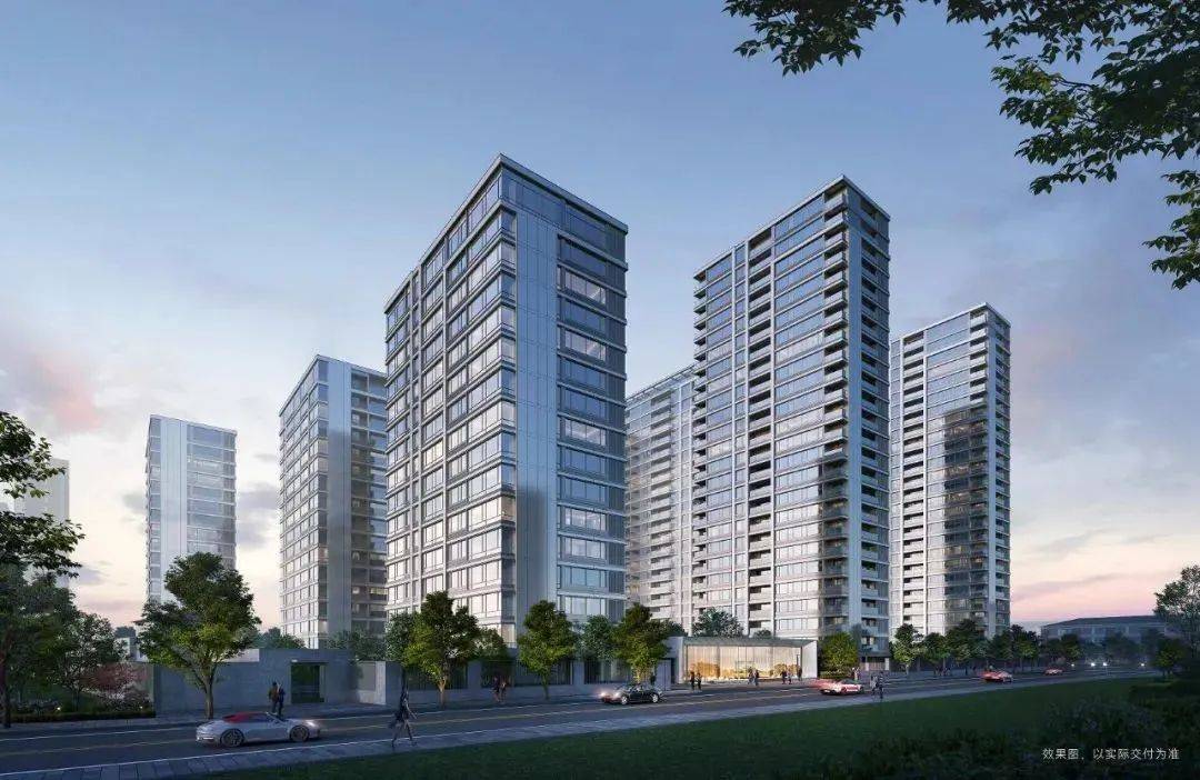 项目由8幢16-26f的高层建筑围合而成,东西楼间距最大超80米,让每一栋