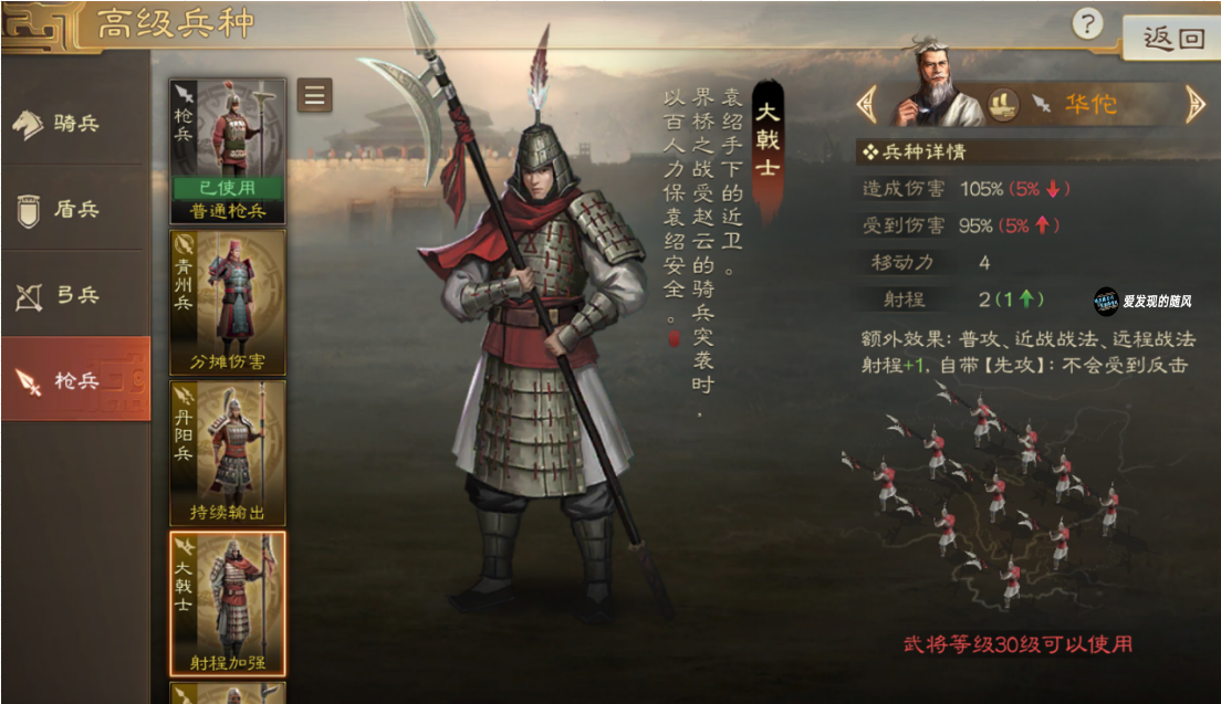 大戟士改动很直接的加强,未触发斩杀就提高34%谋略伤害,总倍率为320%