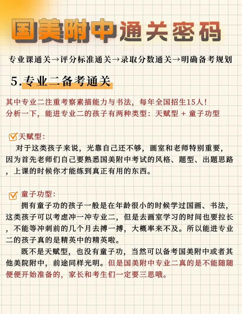 初中美术生快看 | 国美附中通关密码来啦_备考_专业课_考试