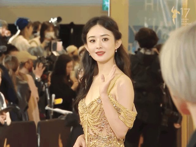 赵丽颖荣获第17届亚洲电影大奖afa获得新世代奖熠熠生辉