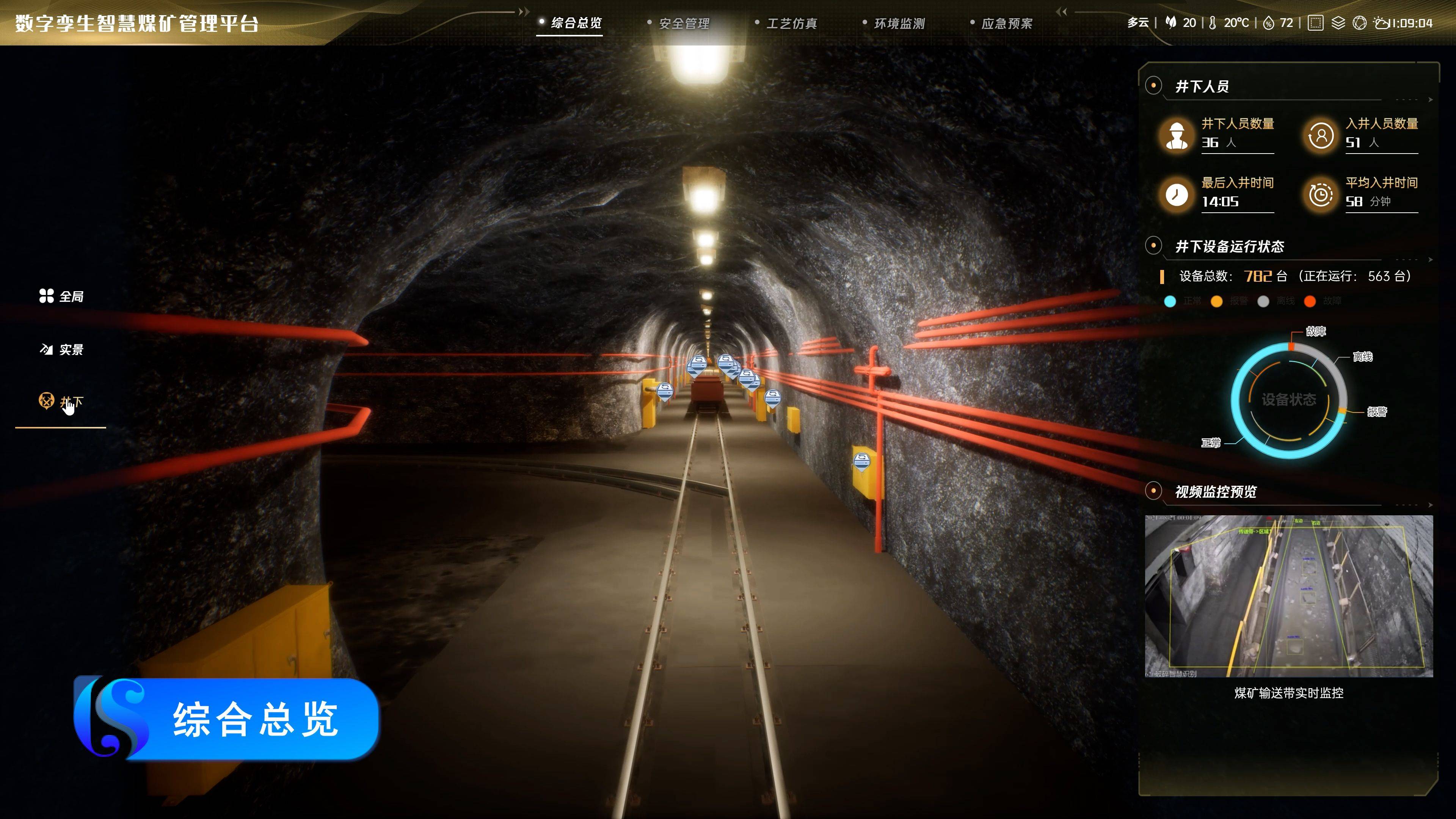 【开源工程】超经典实景三维数字孪生矿山~智慧矿山解决方案_生产_技