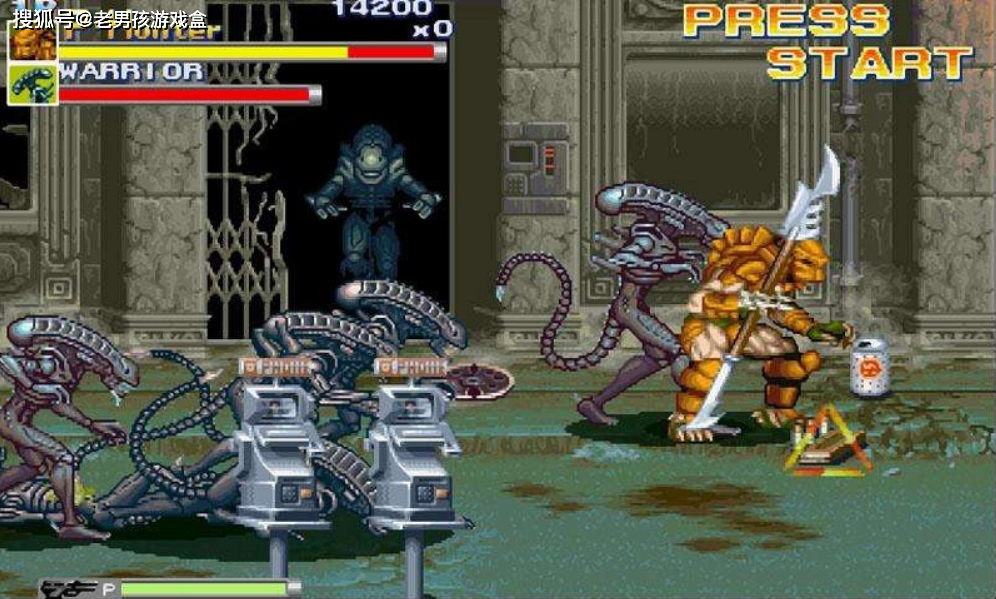街机异形大战铁血战士capcom巅峰闯关游戏当年有多好玩