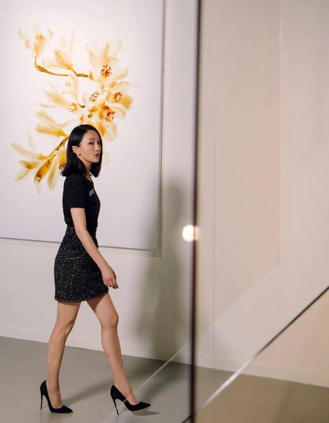 周迅穿小香风太惊艳穿无袖连衣裙简约高级这才是高品味