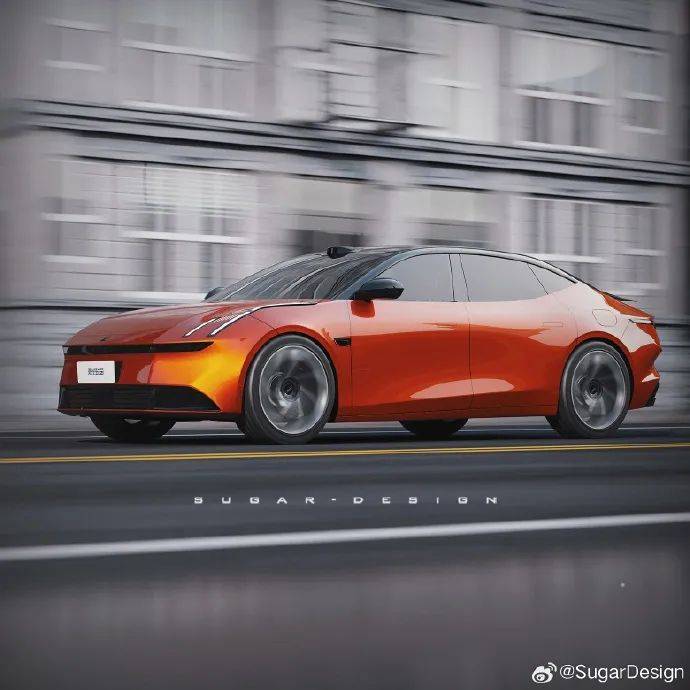 design"绘制的渲染图此前,"智电出行"还曾放出了一组领克zero的谍照