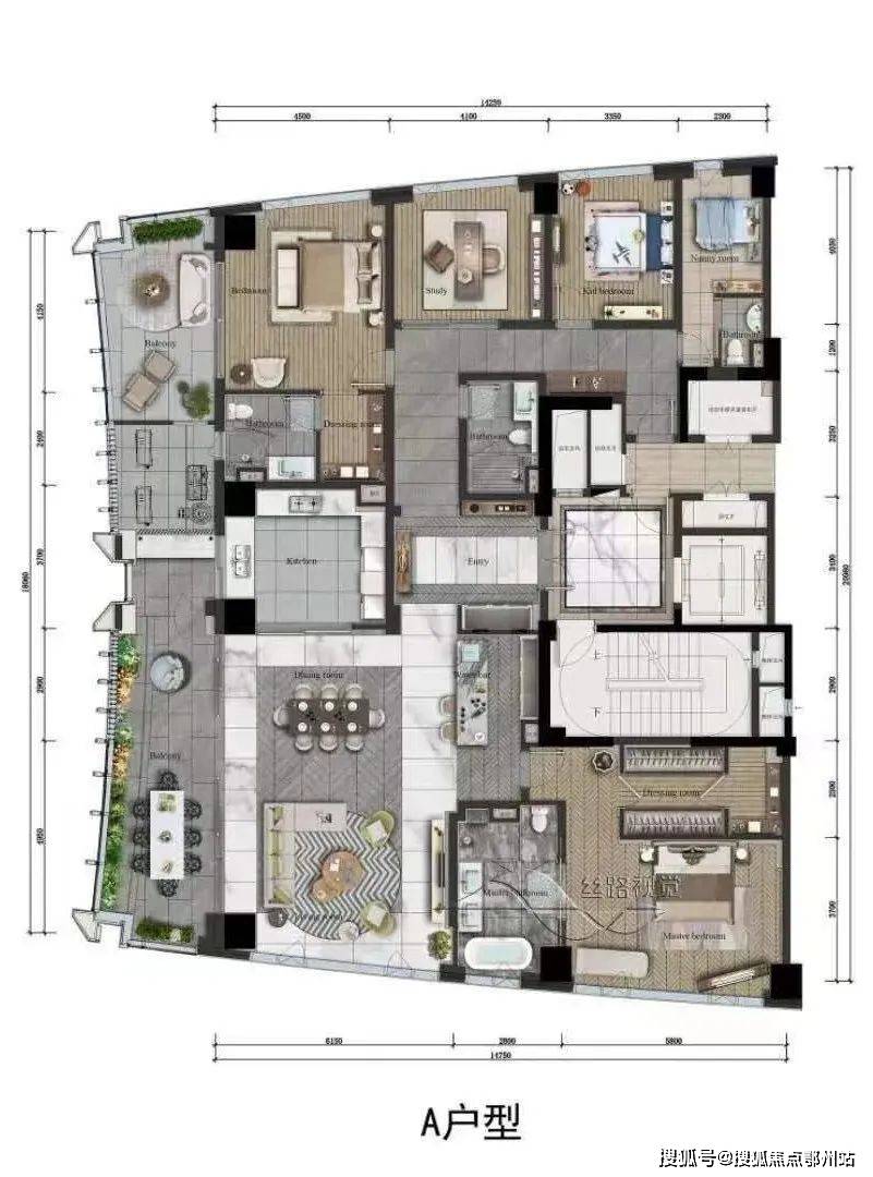 观云的二手房价,可作为参照的是北岸同类顶级大平层钱塘公馆,一线江景
