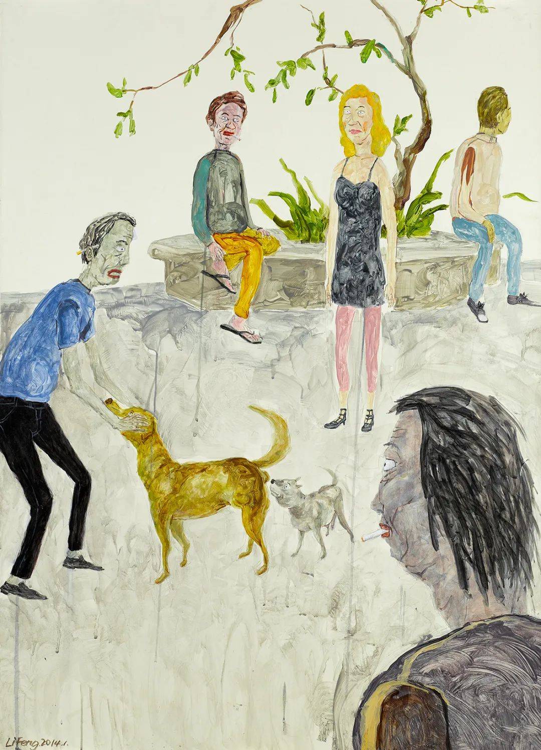 公园 2014 油画 106x77cm回眸 时间记忆"回眸"在我们的理解里是一种