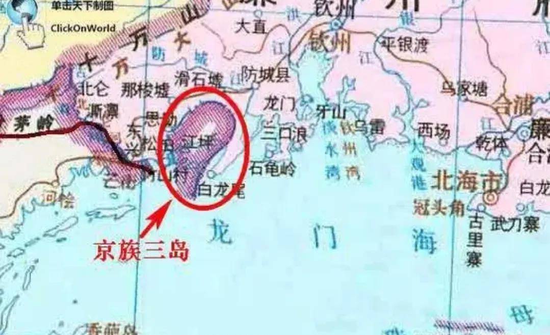 京族三岛拥有13公里的海滨沙滩宽为10到20千米,京族三岛沙滩沙质是