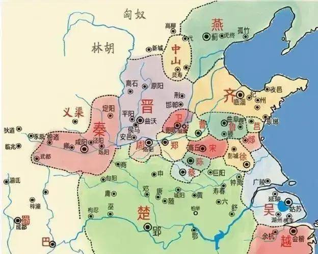 秦魏赵燕齐楚韩地图图片