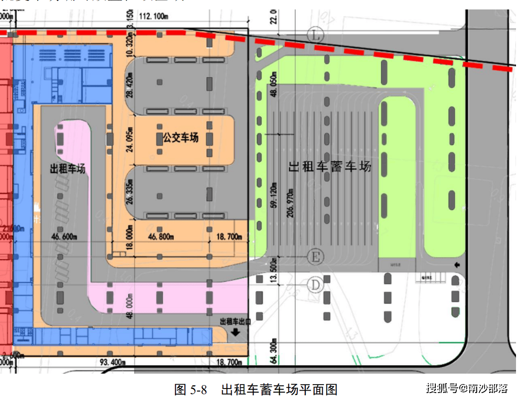 大巴车停车场平面图片