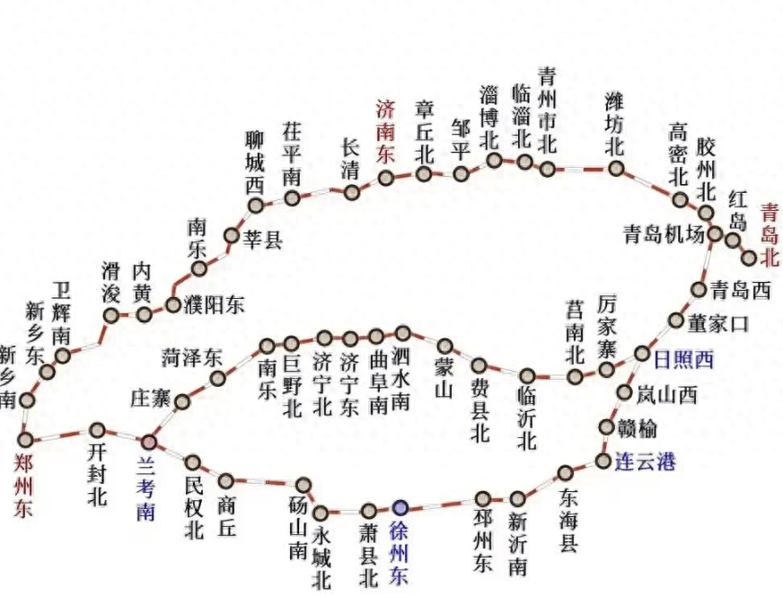 济郑高铁已极大削弱徐州枢纽地位,现又迎日兰高铁_山东_我国_线路