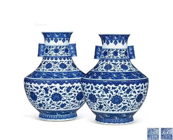 乾隆青花贯耳大尊1334万元成交文物商品艺术品线下交流会私下交易